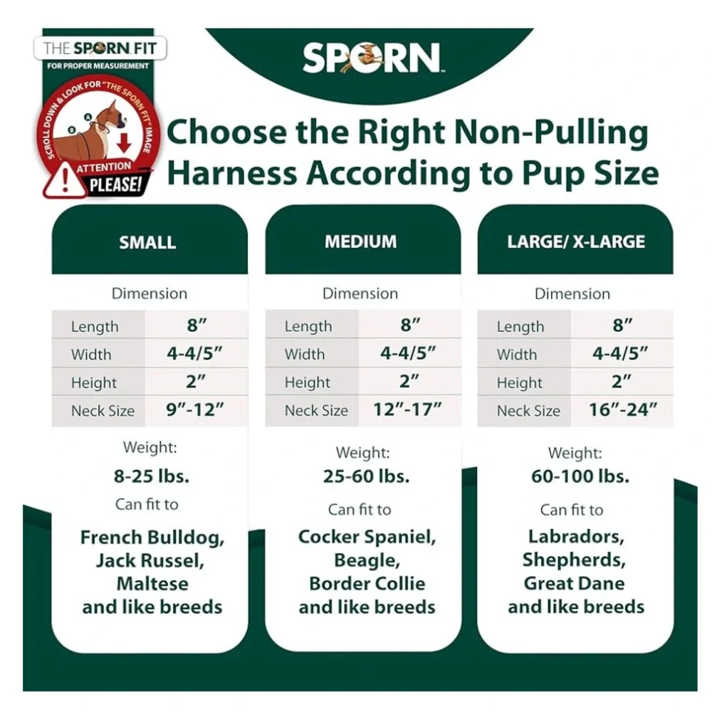 Sporn (Small) No Pull Dog Harness
